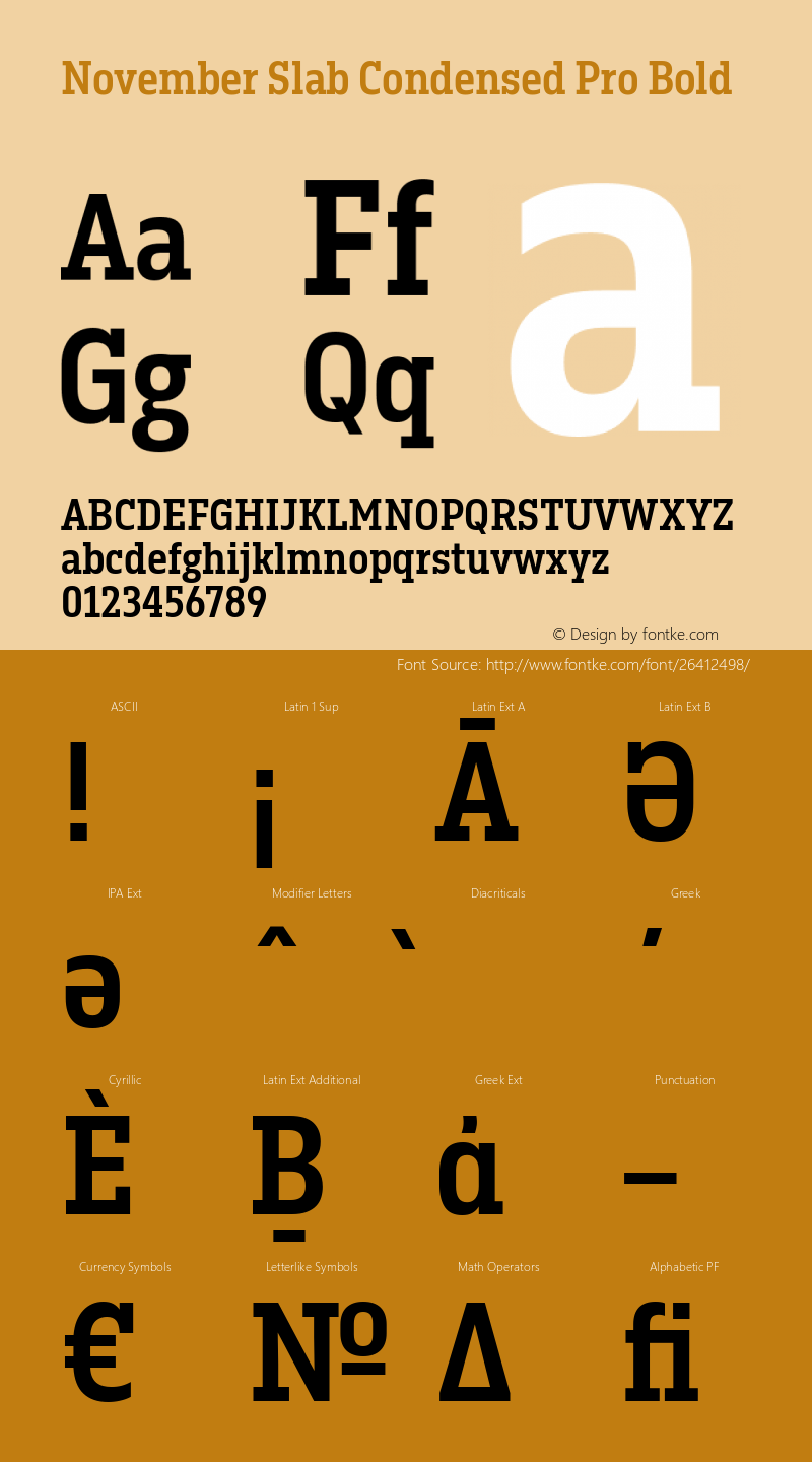 286d7ae7094e0cf9 - subset of November Slab Cond Pro Bld Version 1.0; 2018 Font Sample