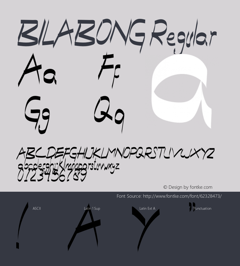 BILABONG Version 1.001;Fontself Maker 3.5.1 Font Sample