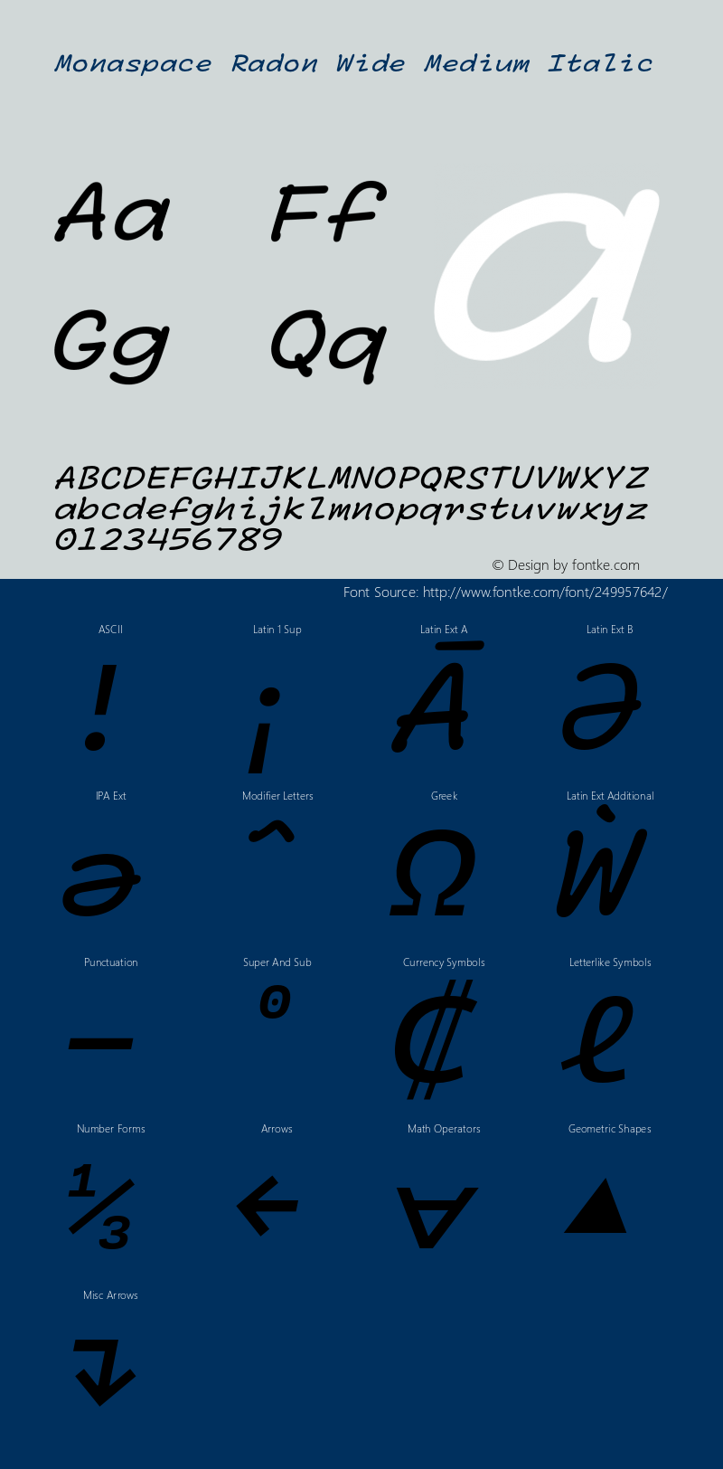 Monaspace Radon Wide Medium Italic Version 1.000 (Monaspace Radon)图片样张