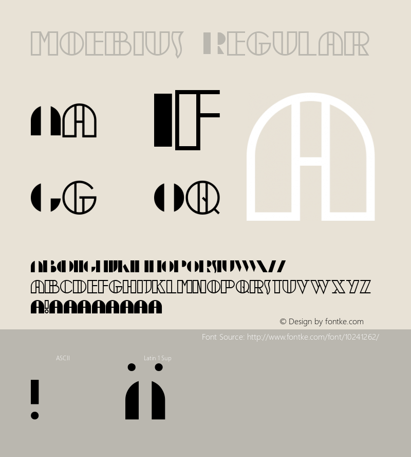 moebius Regular Unknown Font Sample