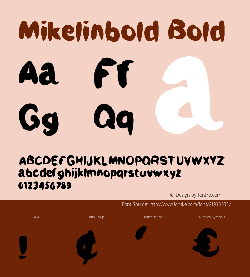 Mikelinbold Version 1.000;PS 001.001;hotconv 1.0.56 Font Sample