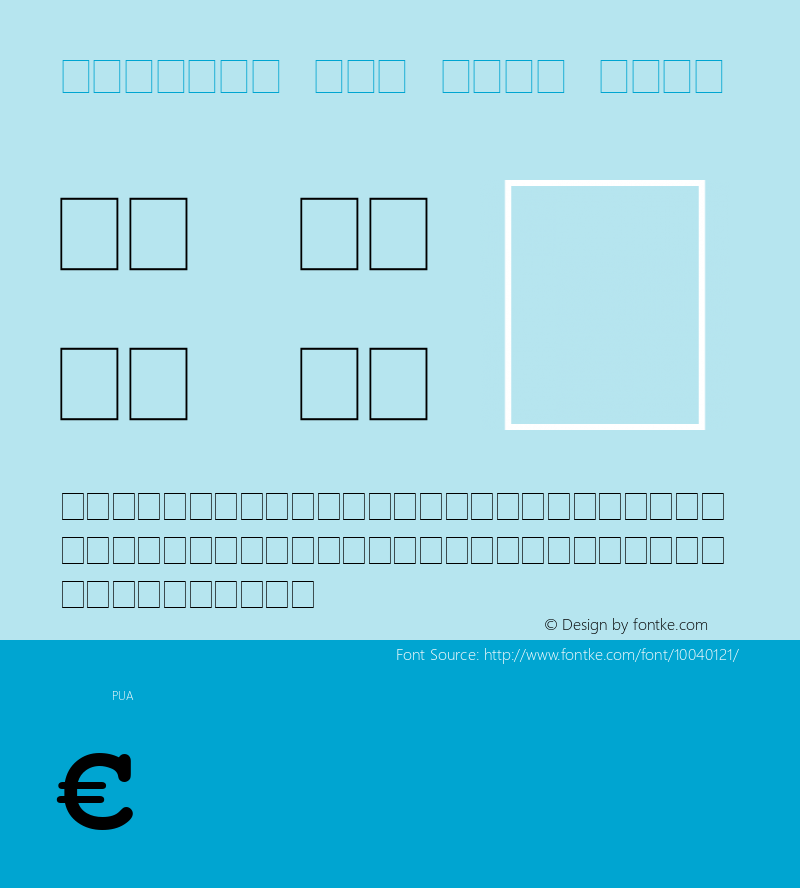 Courier New Euro Bold MS core font:v2:00 Font Sample