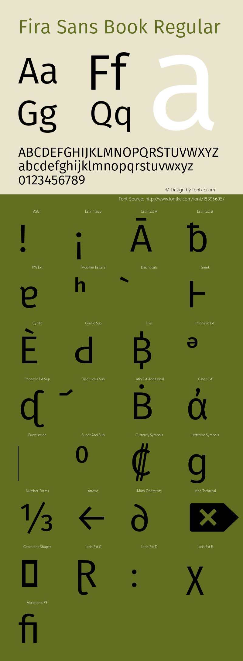 Fira Sans Book Regular Version 4.203;PS 004.203;hotconv 1.0.88;makeotf.lib2.5.64775 Font Sample