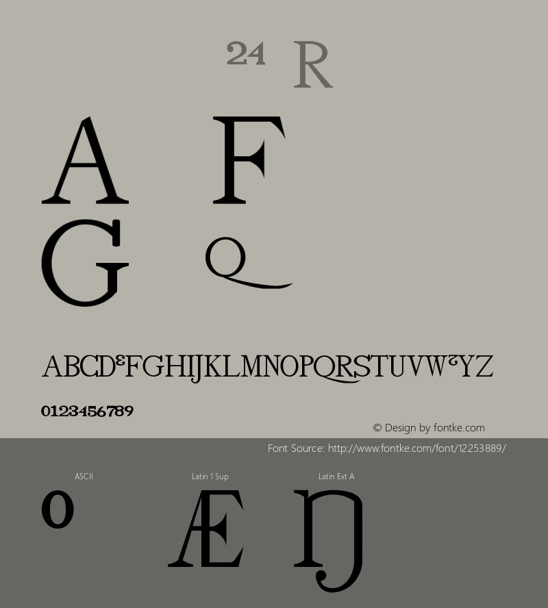 drmfigs24 Regular Version 001.001 Font Sample