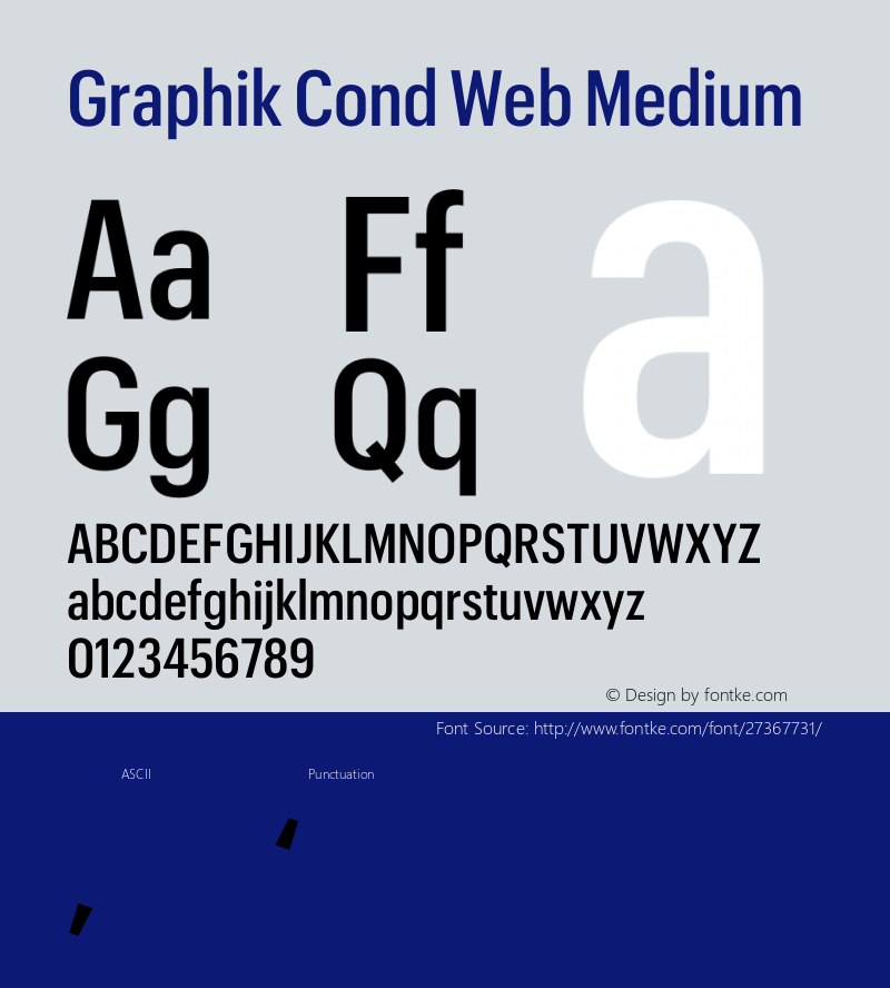 Graphik Cond Web Medium Regular Version 1.1 2017 Font Sample