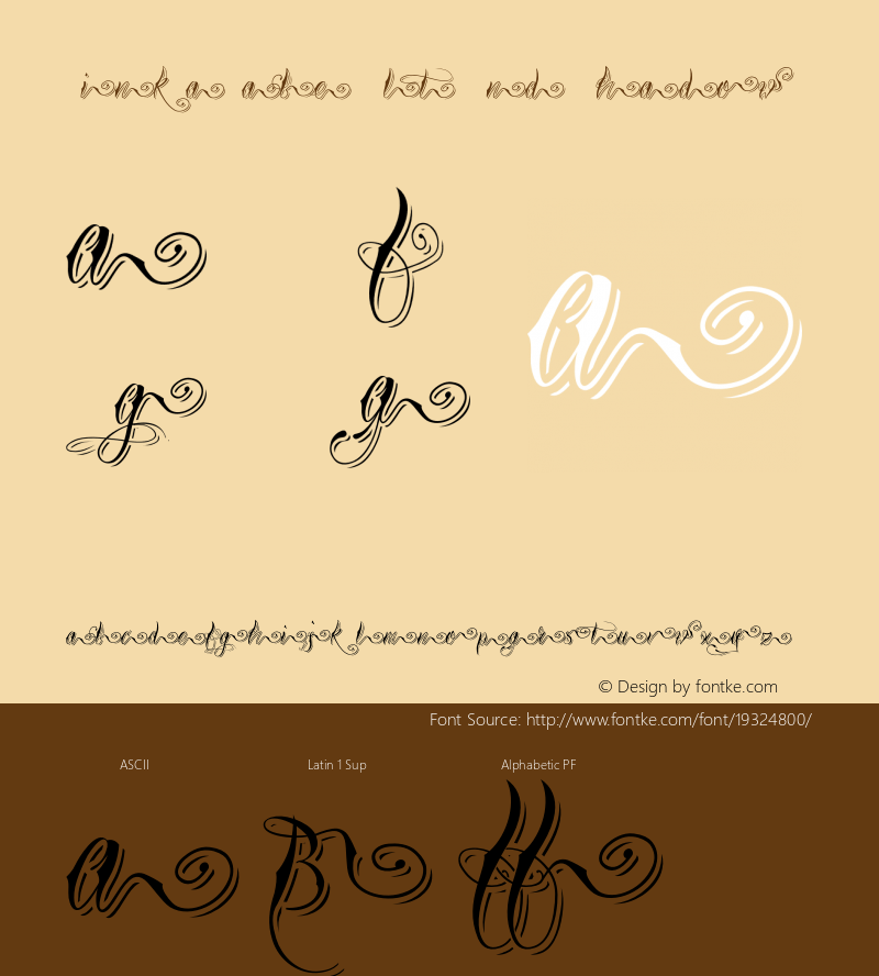 TinkaBabe-AltEndShadow Version 1.000 Font Sample