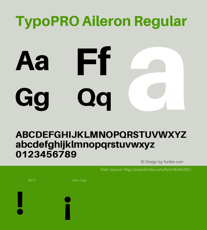 TypoPRO Aileron Regular Version 1.000;PS 001.000;hotconv 1.0.70;makeotf.lib2.5.58329 Font Sample