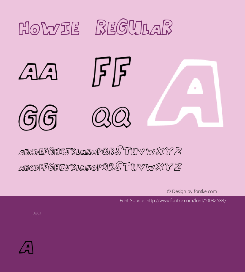 Howie Regular Unknown Font Sample