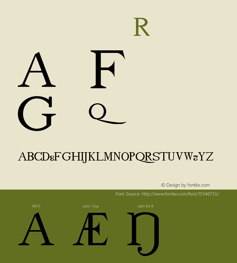 drmdozsc14 Regular Version 001.001 Font Sample