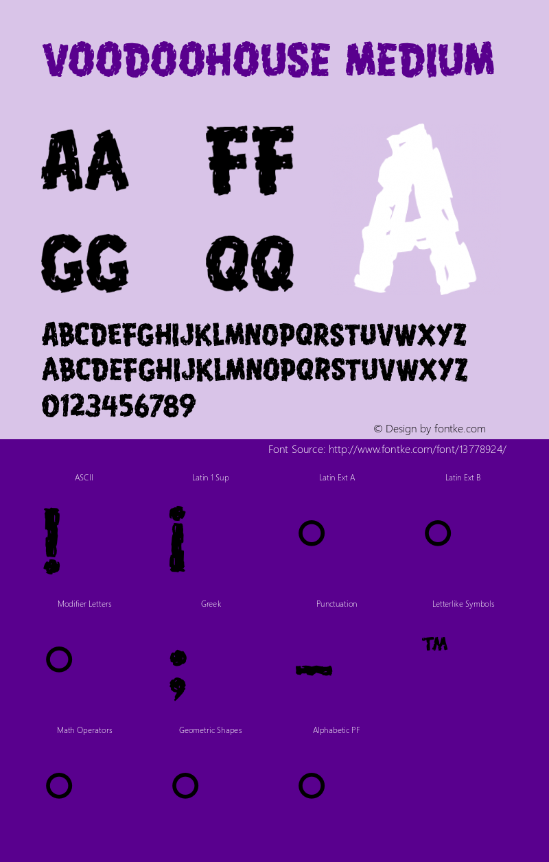 VoodooHouse Medium 001.000 Font Sample