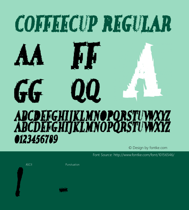 CoffeeCup Regular Macromedia Fontographer 4.1.4 10/4/04 Font Sample