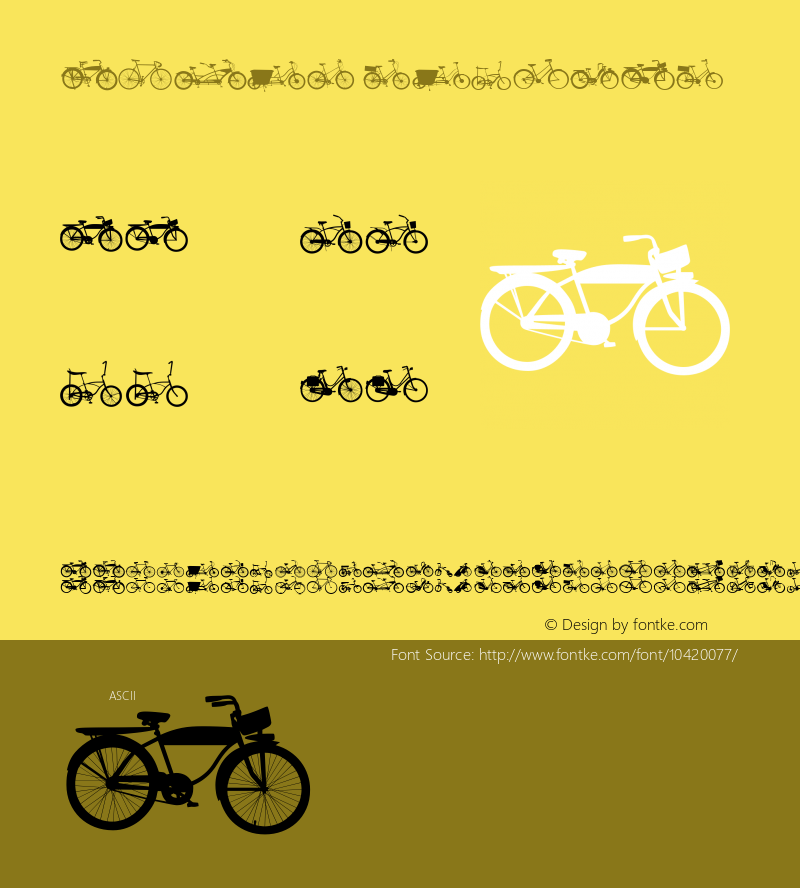 BIKES Regular Version 1.000 Font Sample