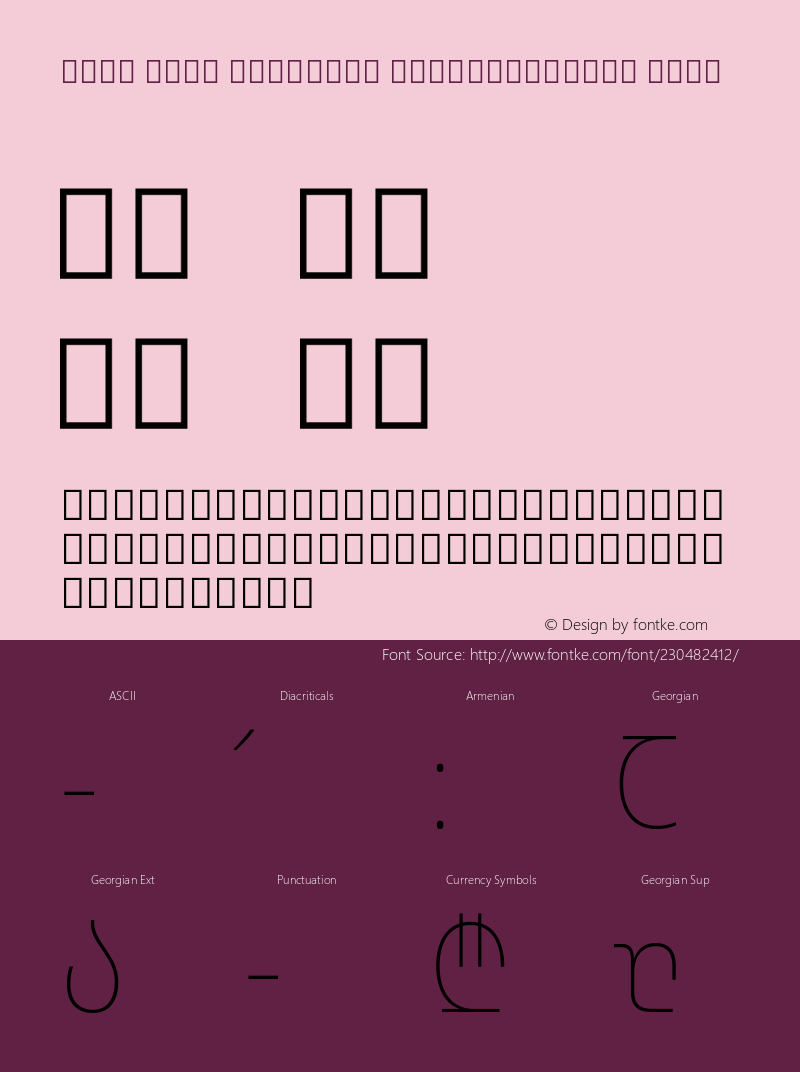 Noto Sans Georgian SemiCondensed Thin Version 2.001; ttfautohint (v1.8) -l 8 -r 50 -G 200 -x 14 -D geor -f none -a qsq -X 