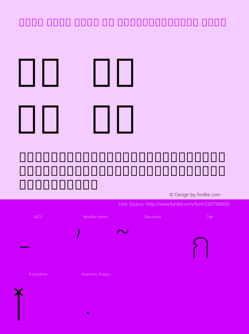 Noto Sans Thai UI SemiCondensed Thin Version 2.000; ttfautohint (v1.8) -l 8 -r 50 -G 200 -x 14 -D thai -f none -a qsq -X 