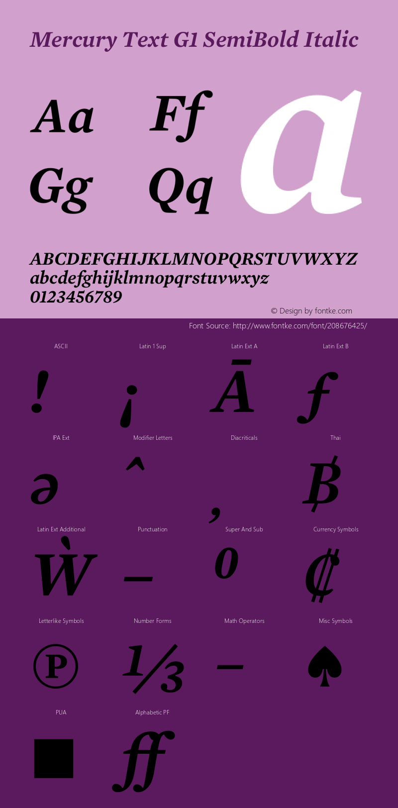 Mercury Text G1 SemiBold Italic Version 1.302图片样张