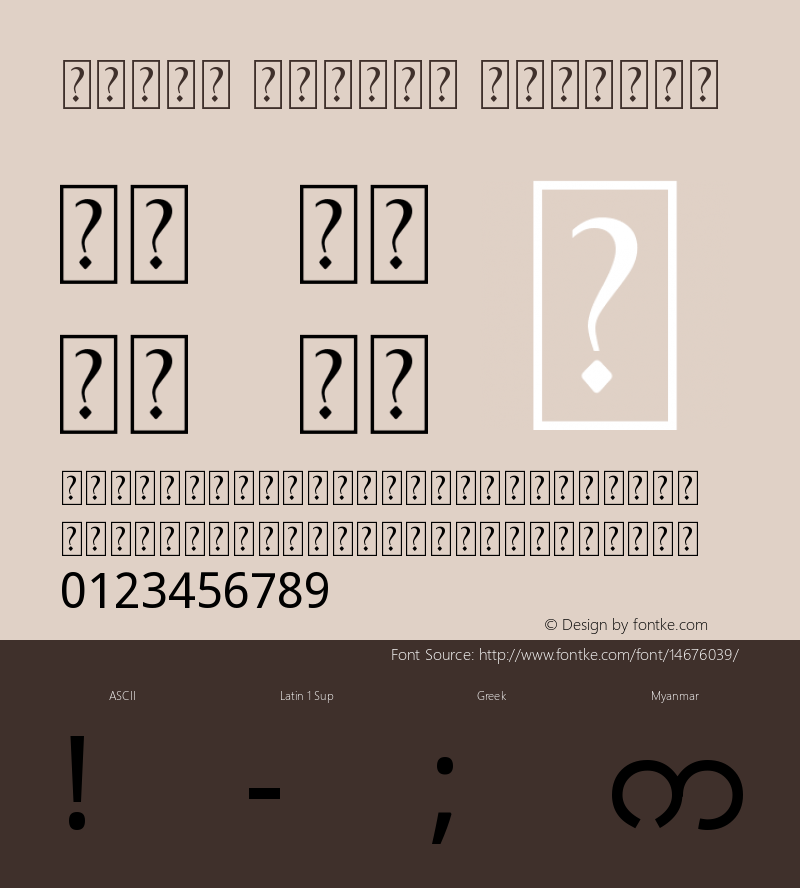 Smart Zawgyi Regular Version 3.00 October 25, 2013 Font Sample