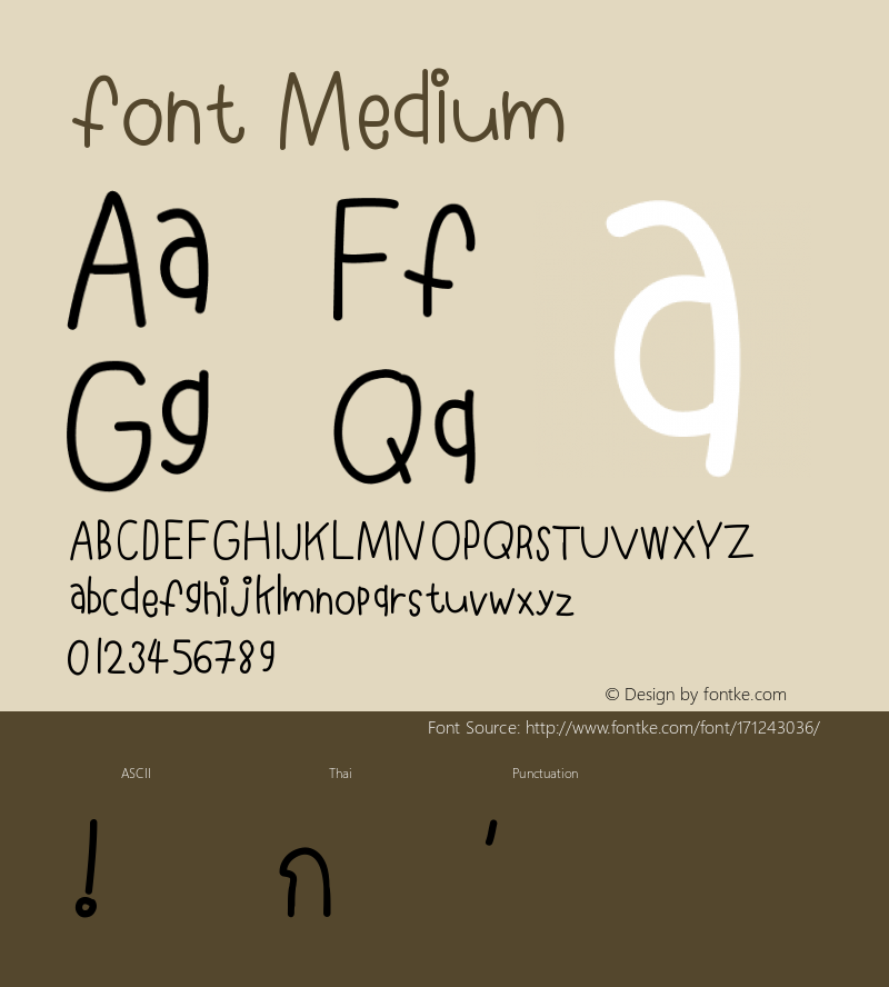 font Version 001.000图片样张