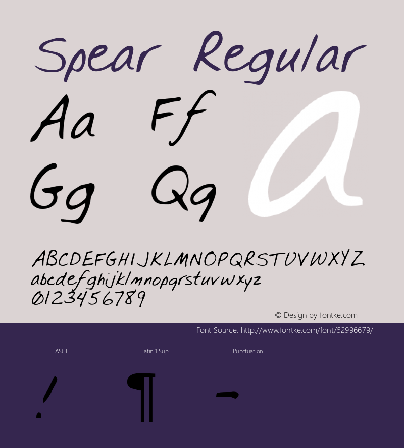 Spear Altsys Metamorphosis:3/3/95 {DfLp-URBC-66E7-7FBL-FXFA} Font Sample