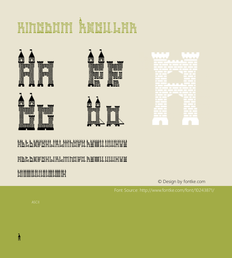 kingdom Regular Version 1.0 Font Sample