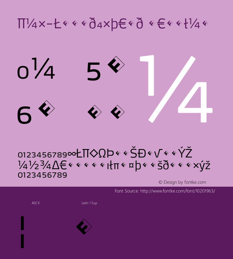 Max-LightExpert Regular 4.460 Font Sample