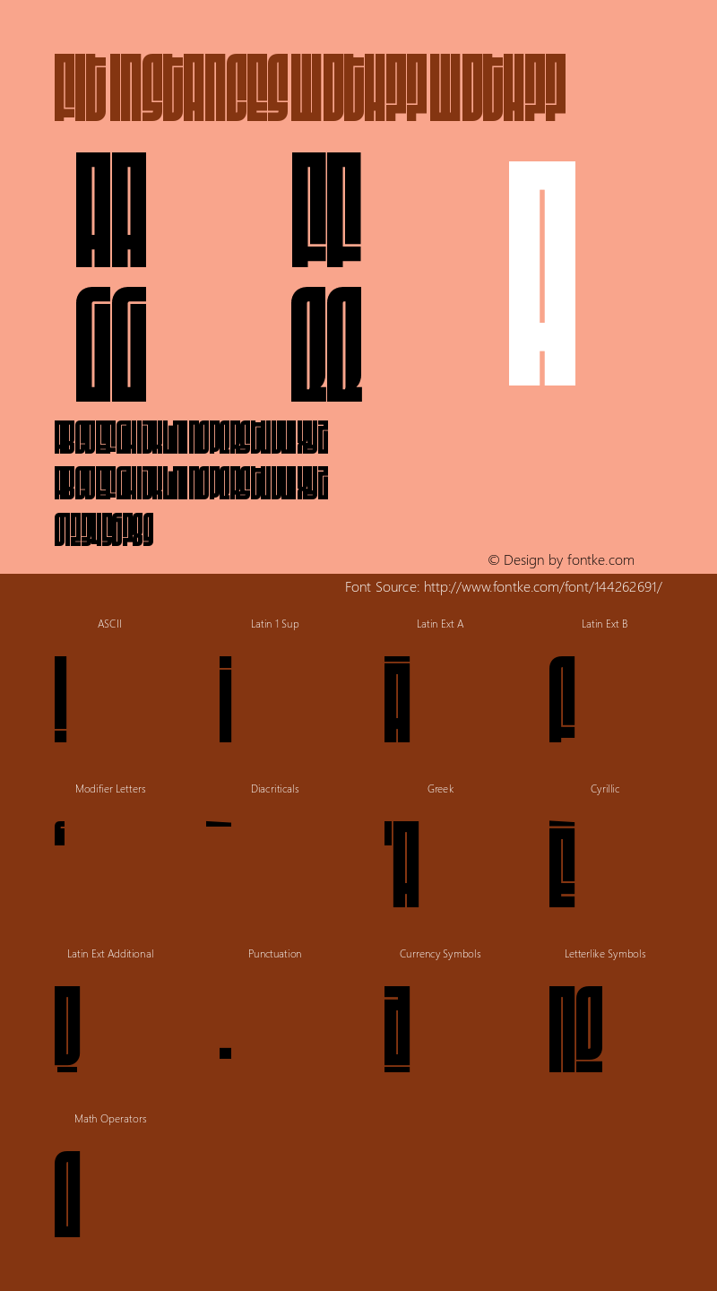 Fit Instances wdth77 Version 1.0 Font Sample