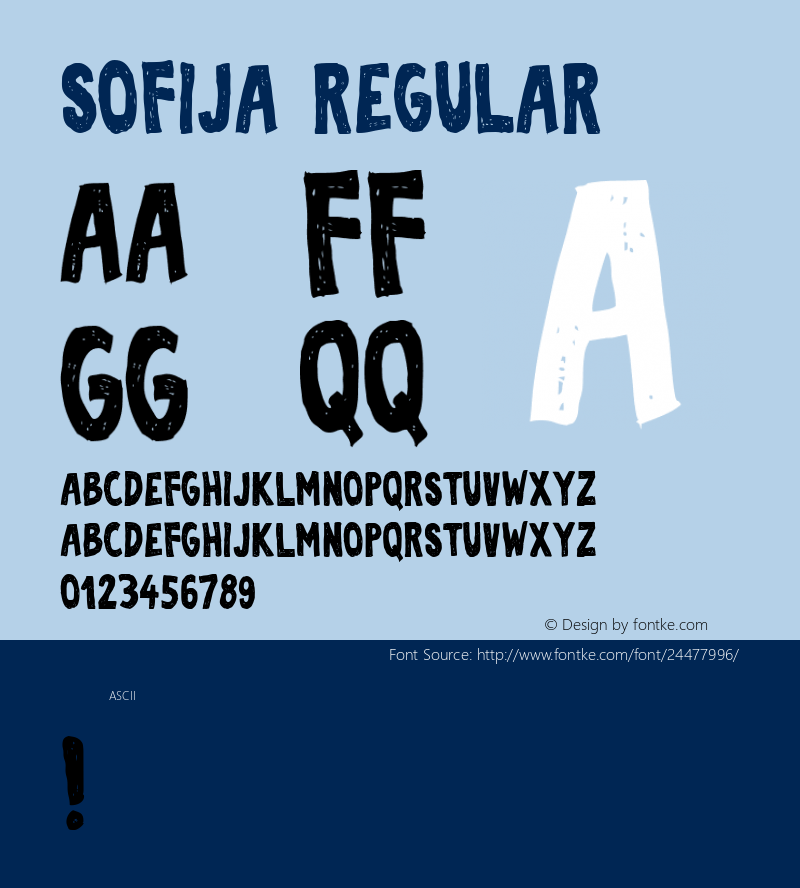 Sofija Version 1.000 Font Sample