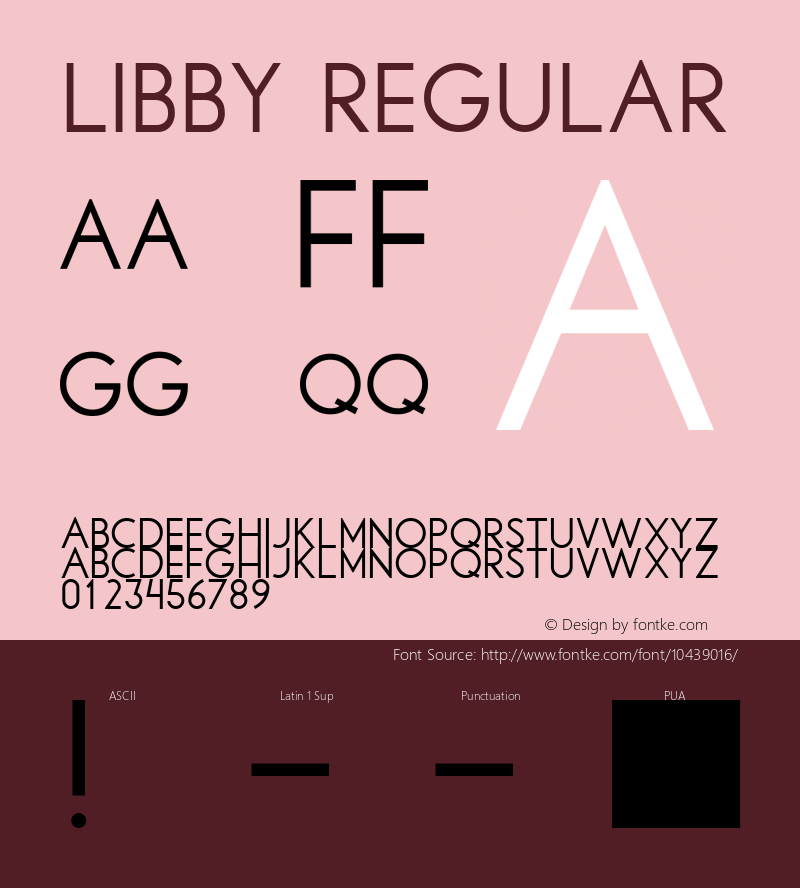 Libby Regular Version 1.00 Font Sample