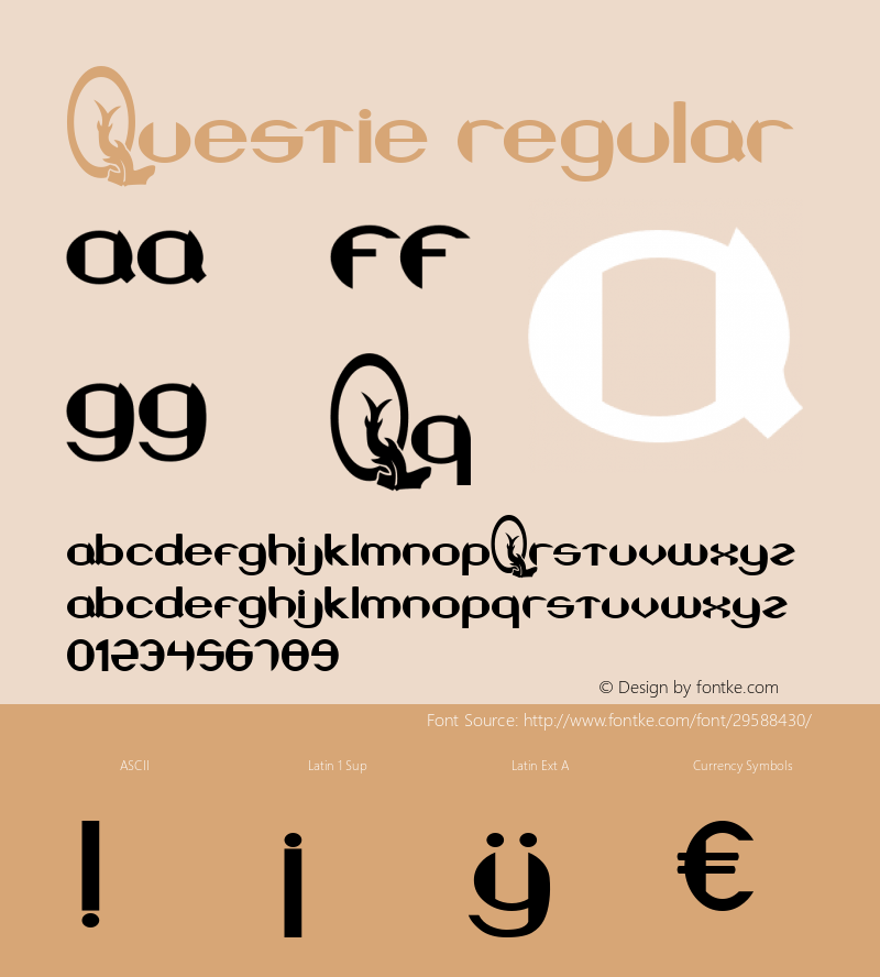 Questie 2.1  09/04/06 Font Sample