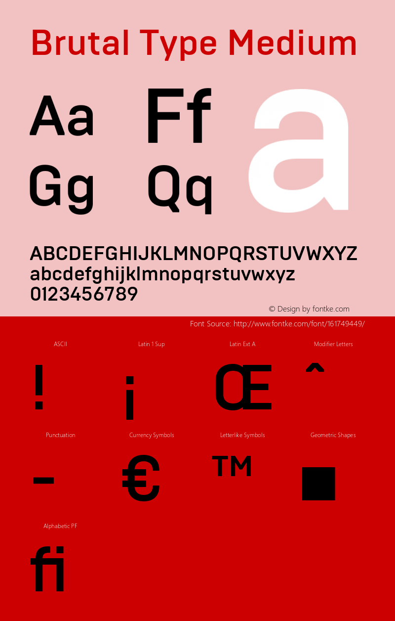 BrutalType-Medium Medium Version 1.001;com.myfonts.brownfox.brutal-type.medium.wfkit2.47YT Font Sample