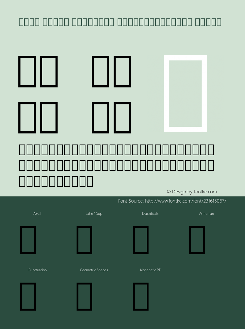 Noto Serif Armenian ExtraCondensed Black Version 2.005图片样张