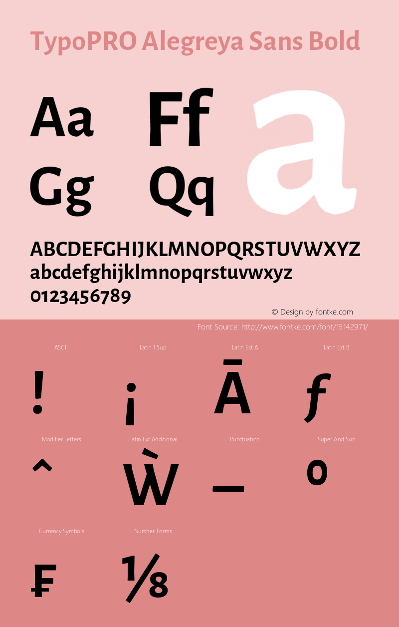 TypoPRO Alegreya Sans Bold Version 1.000;PS 001.000;hotconv 1.0.70;makeotf.lib2.5.58329 DEVELOPMENT Font Sample