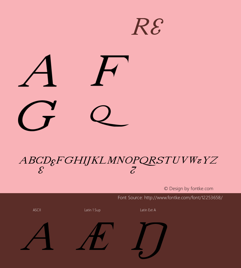 drmdozsl7 Regular Version 001.001 Font Sample