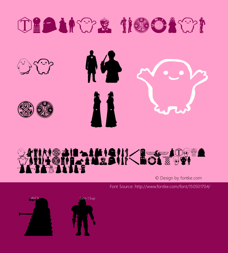 Whovian Version 1.0; 2015 Font Sample