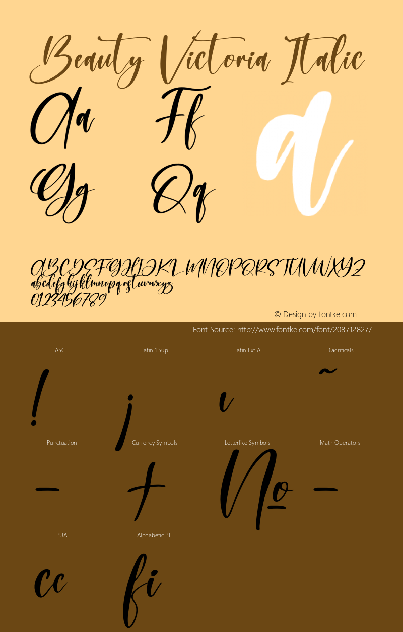 Beauty Victoria Italic Version 1.00;November 9, 2021;FontCreator 13.0.0.2683 64-bit图片样张