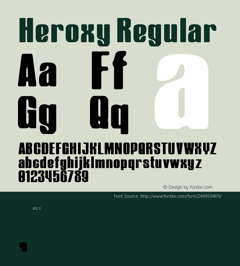 Heroxy-Regular Version 1.000图片样张