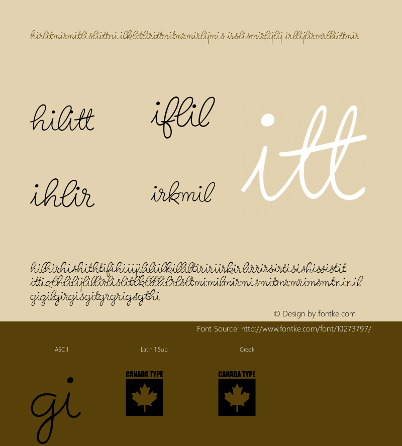 Birthday Ligatures Three Regular Version 001.000 Font Sample