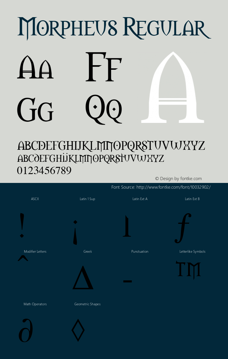 Morpheus Regular Altsys Fontographer 4.1 5/21/96 Font Sample