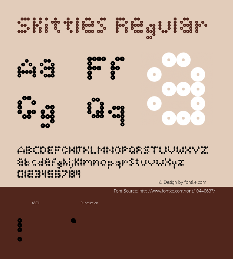 Skittles Regular Version 1.0 Font Sample