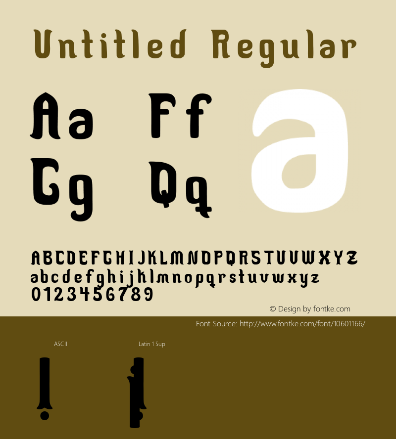 Untitled Regular Unknown Font Sample