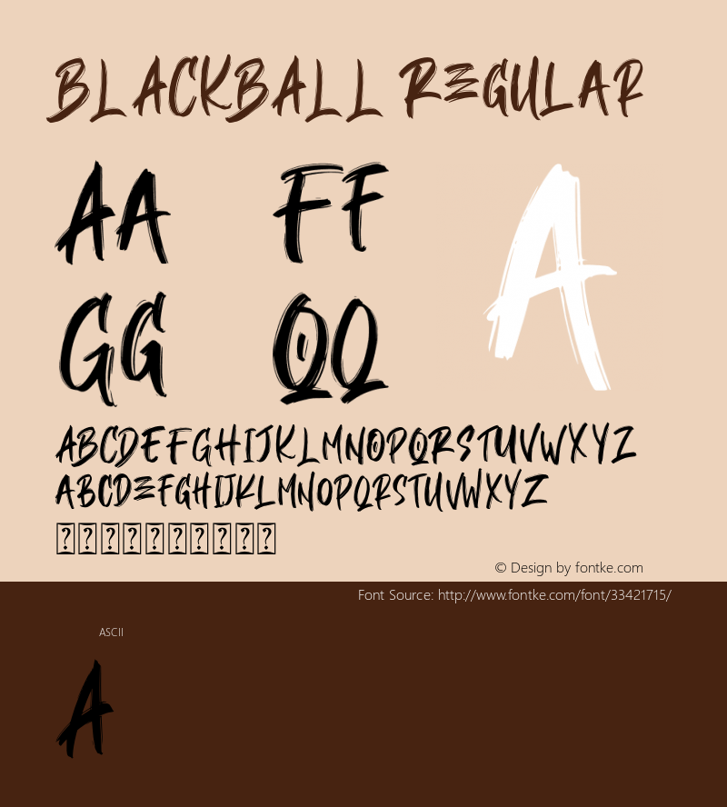 BLACKBALL Version 1.00;July 13, 2019;FontCreator 11.5.0.2430 64-bit Font Sample