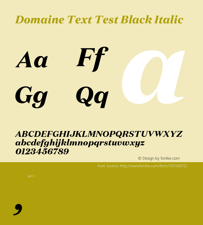 DomaineText-BlackItalicTest Version 1.004;PS 1.0;hotconv 16.6.54;makeotf.lib2.5.65590;0 Font Sample