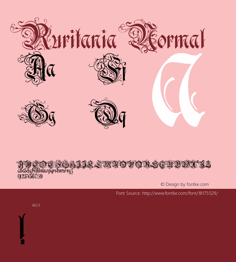 Ruritania Normal 1.0 Font Sample