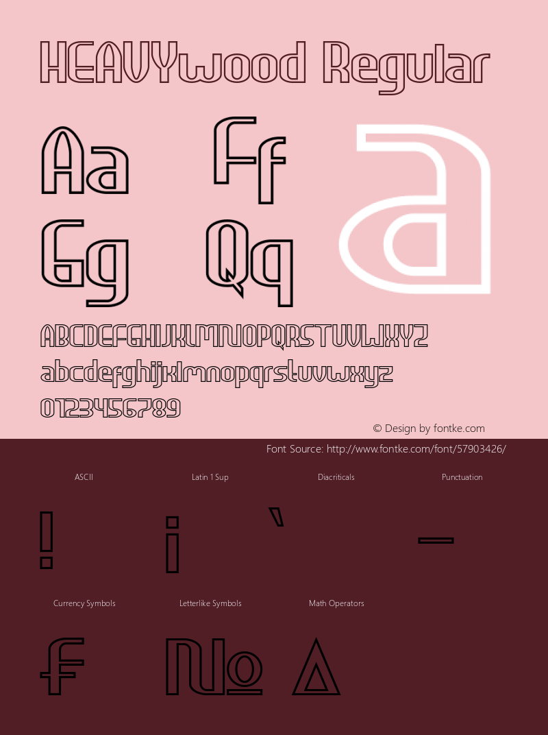 HEAVYwood Version 1.00;November 21, 2019;FontCreator 12.0.0.2535 64-bit Font Sample