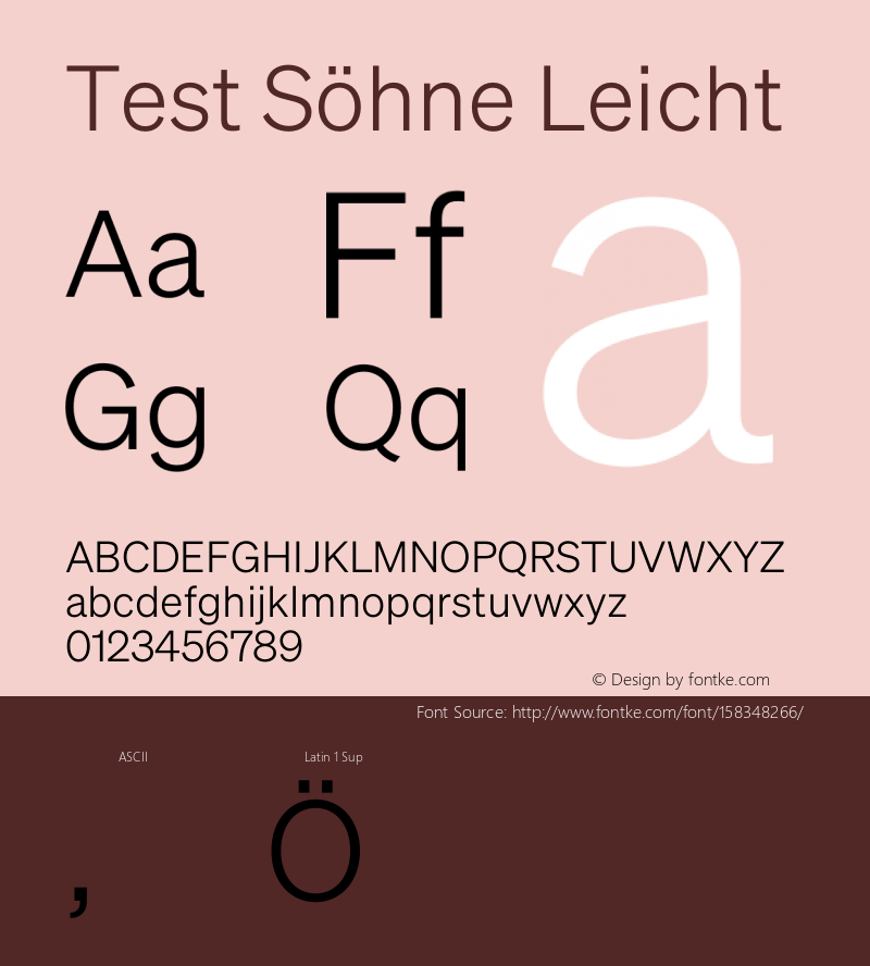Test Söhne Leicht Version 1.108;hotconv 1.0.116;makeotfexe 2.5.65601 Font Sample