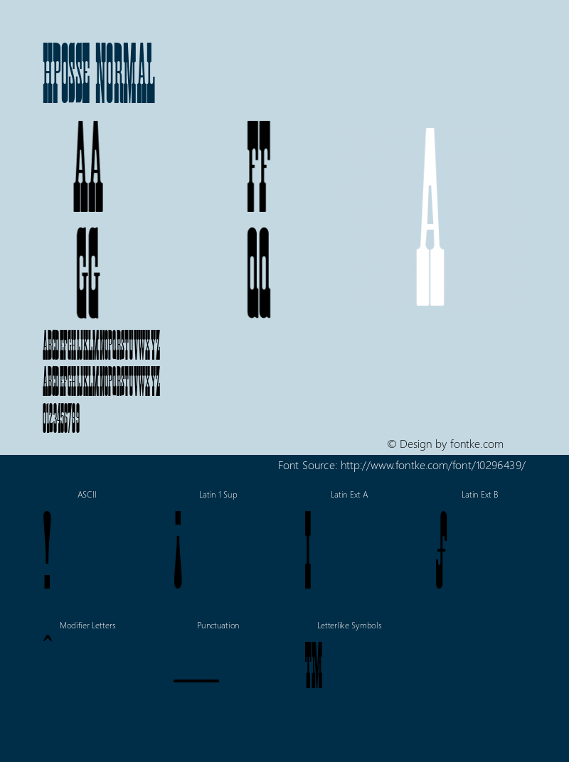 HPosse Normal 1.0 Tue Nov 03 12:16:21 1992 Font Sample