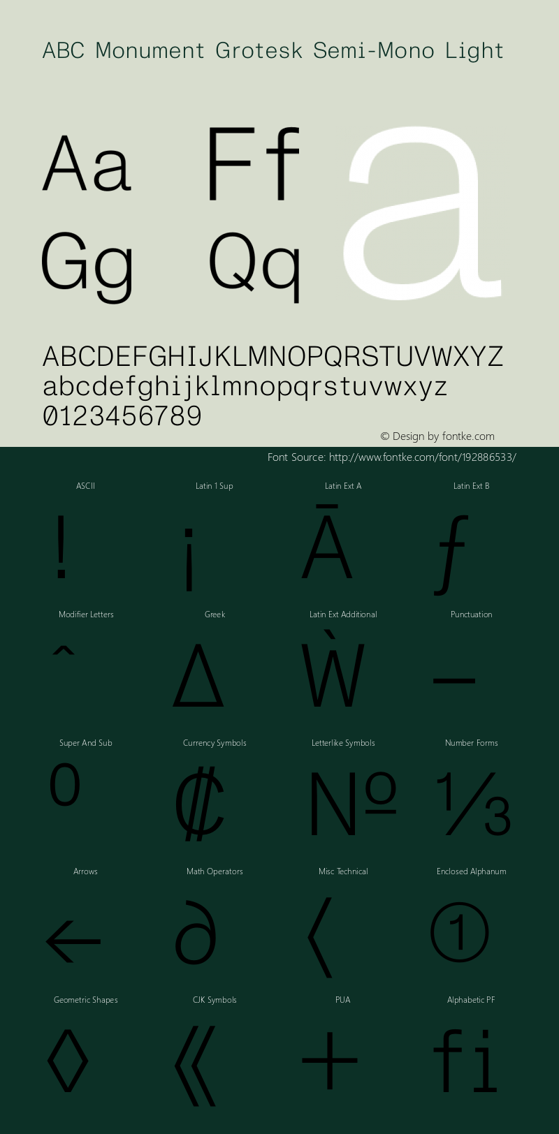 ABC Monument Grotesk Semi-Mono Light Version 2.002 | web-otf图片样张