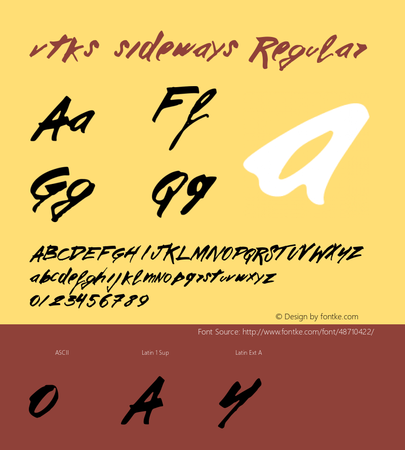 vtks sideways Version 1.002;Fontself Maker 3.4.0 Font Sample