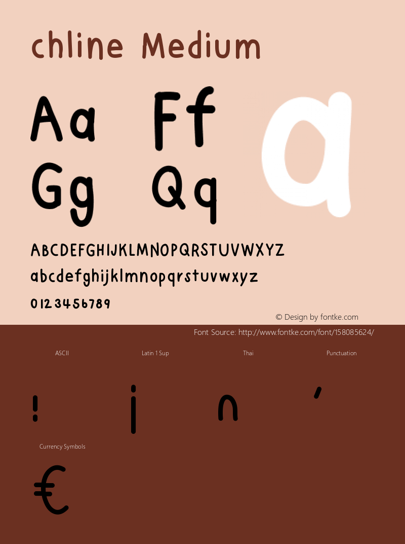 chline Version 001.000 Font Sample