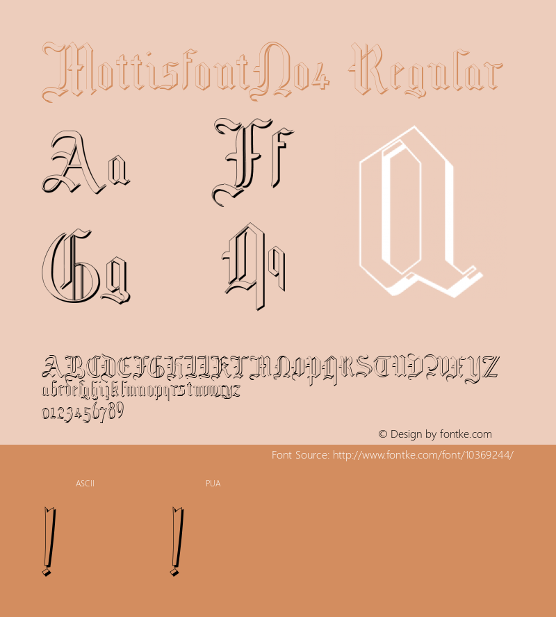 MottisfontNo4 Regular 001.003 Font Sample