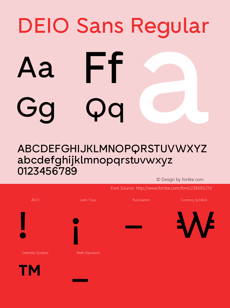 DEIO Sans Regular Version 1.000;FEAKit 1.0图片样张